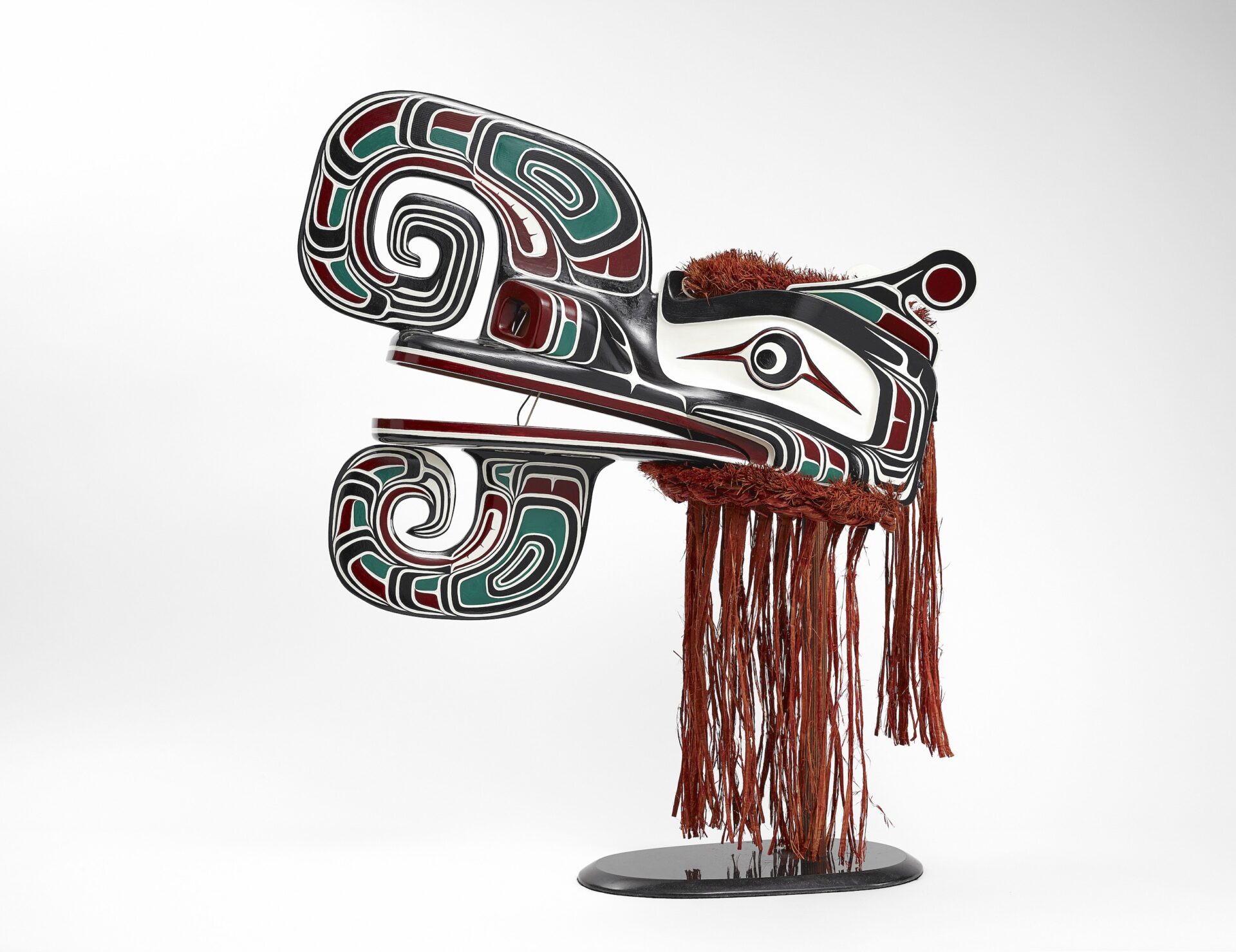 A Canadian Native mask against a white background.