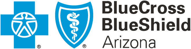Blue cross blue shield Arizona logo.