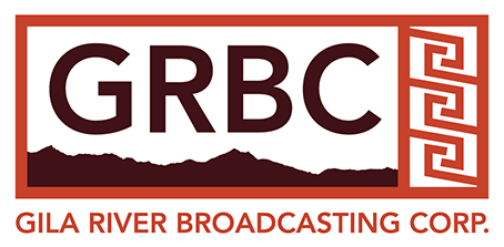 A logo for gila river broadcasting corp.