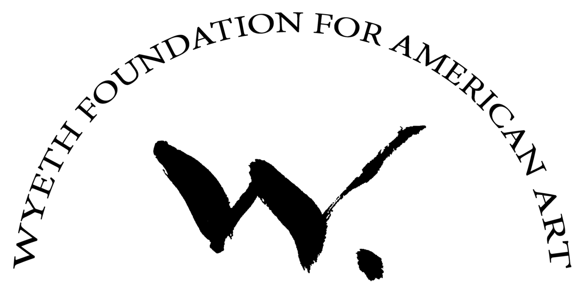 The logo for the wythe foundation for american art.