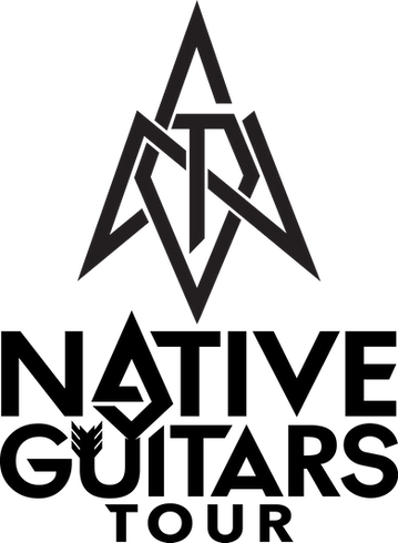 A black triangle with the words atrd on it.