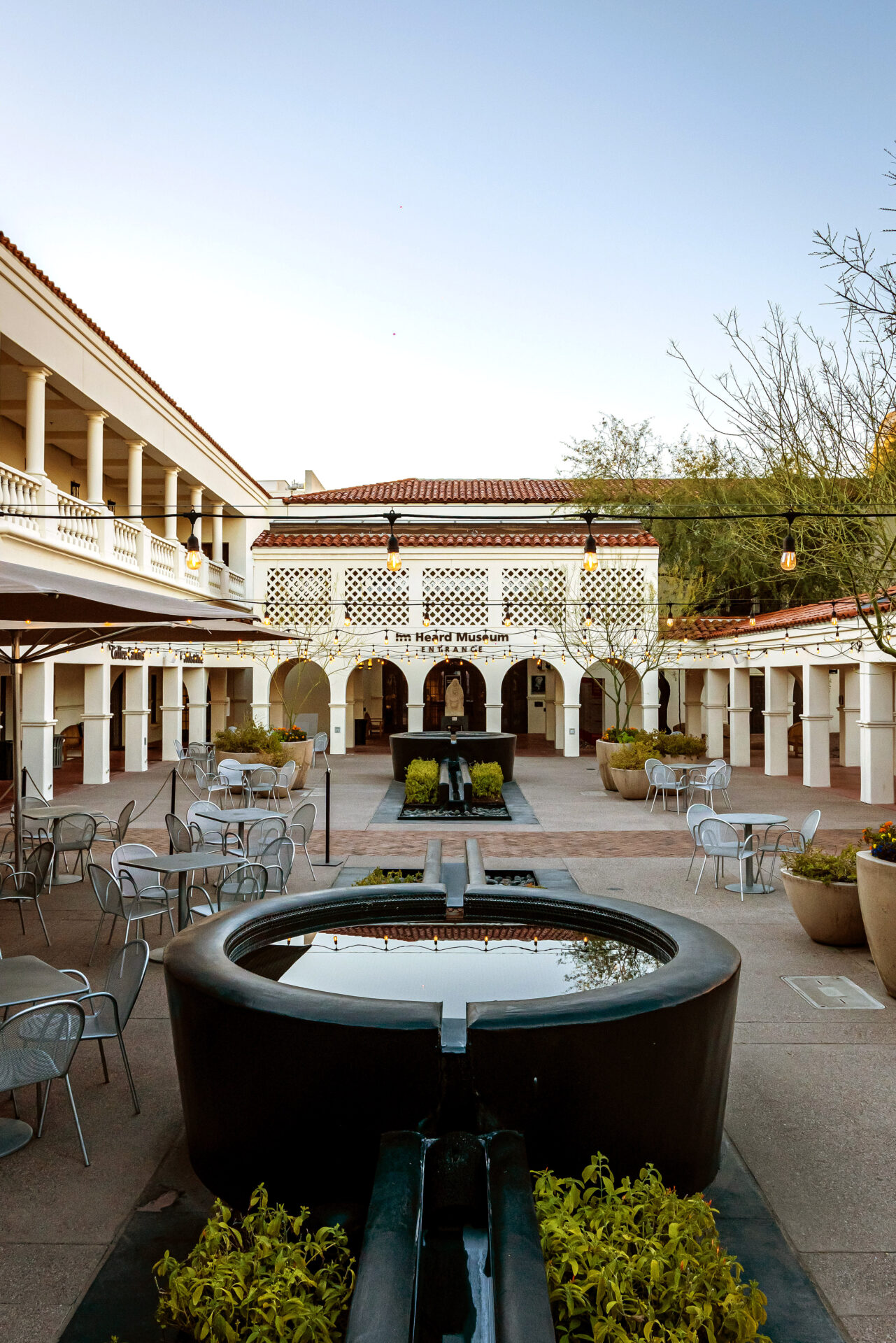 Museum entrance view from courtyard.