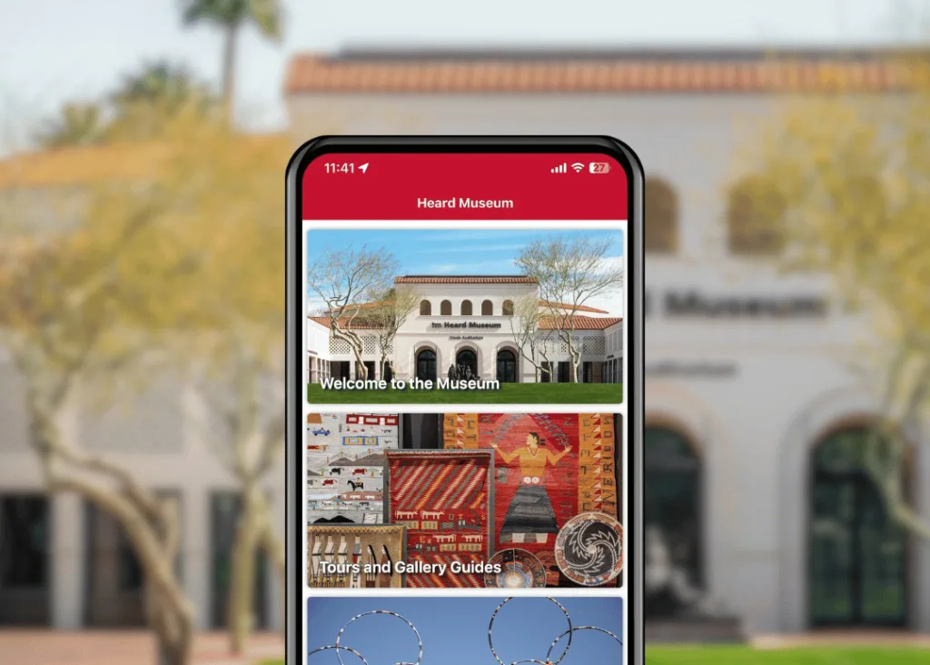 An example of the Heard Museum app.