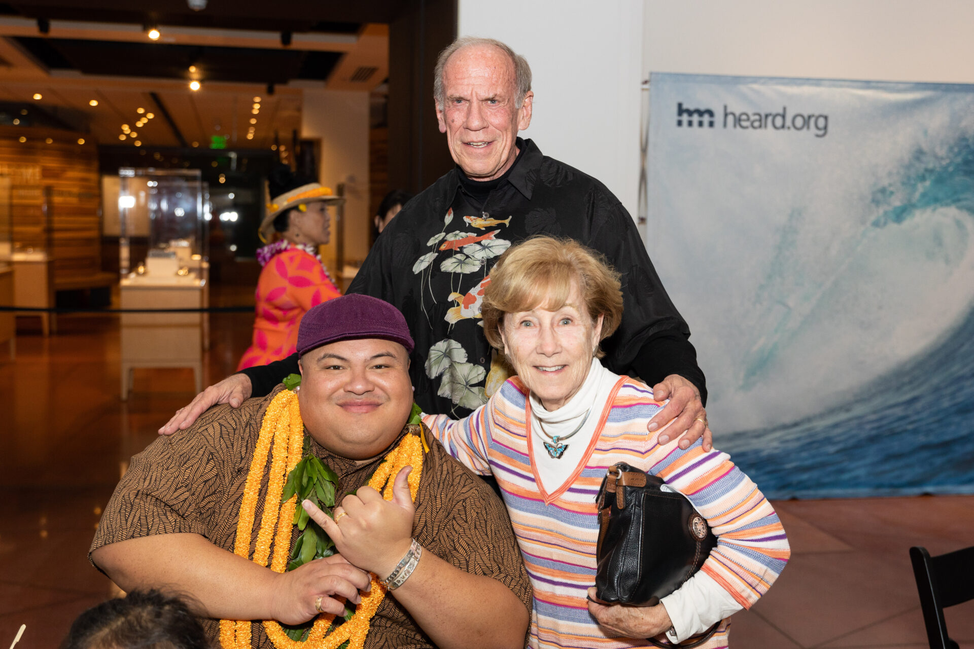 Kris and Lee with three-time Grammy Award Winning Singer/Songwriter Kalani Pe'a