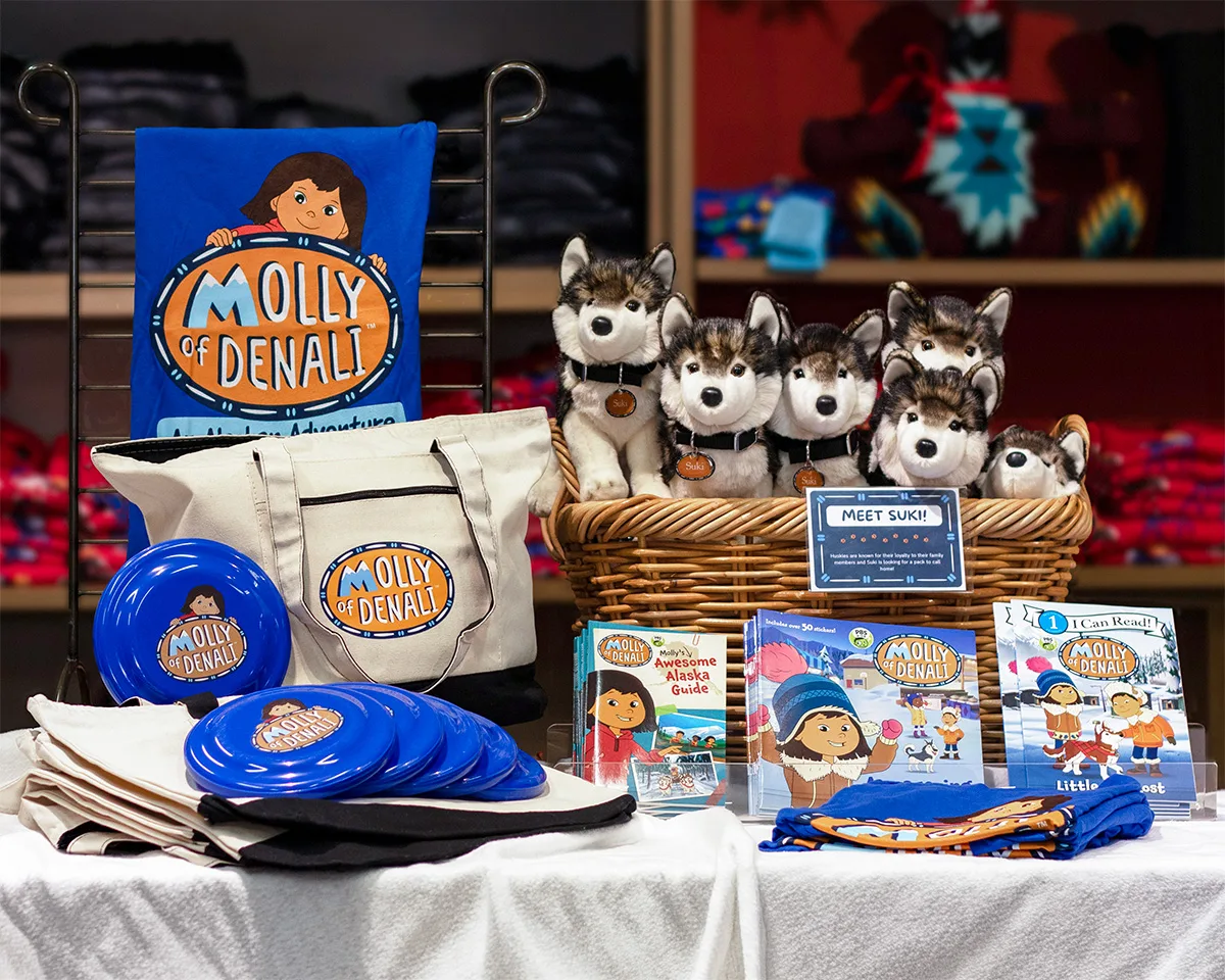 Molly of Denali Merchandise in the Heard Gift Shop