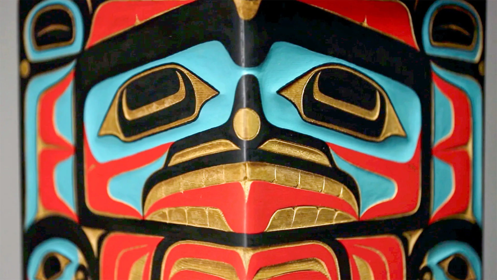 Detail view of James Johnson's carving
